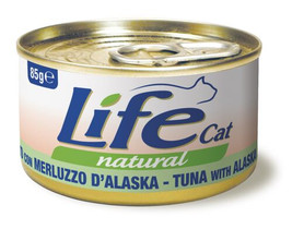 LifeCat, Tonnikala & Alaskan-Turska, 24x85g, á 1,40€