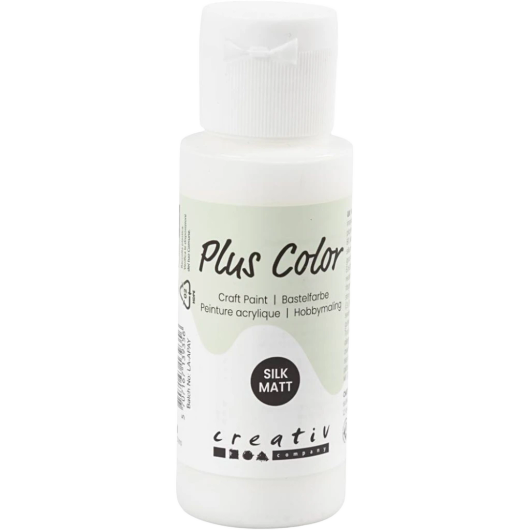 Plus Color Askartelumaali 60ml Valkoinen