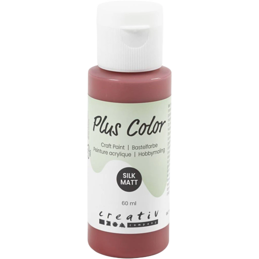 Plus Color Askartelumaali 60ml Viininpunainen