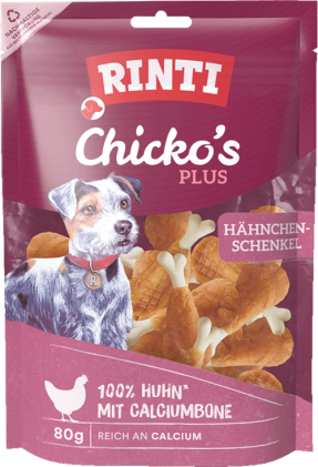 Rinti Extra Chicko Plus – Kanankoipi & Kalsiumluu 80g