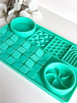 Ruokintamatto XL, nuolumatoilla ja kupeilla