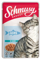 Schmusy Ragout, Lohi Kastikkeessa, 22x100g, á 0,77€