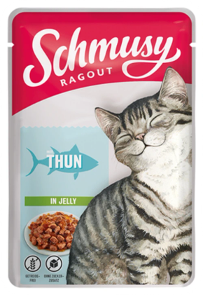 Schmusy Ragout, Tonnikala Hyytelössä, 22x100g, á 0,77€