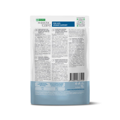 Superior Care Cat, ADULT Urinary Tonnikala & lohi, 24x70g, á 1,54€