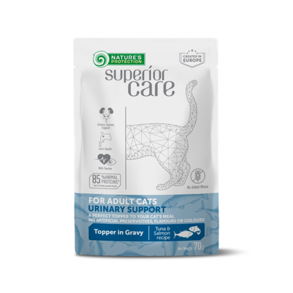 Superior Care Cat, ADULT Urinary Tonnikala & lohi, 24x70g, á 1,54€