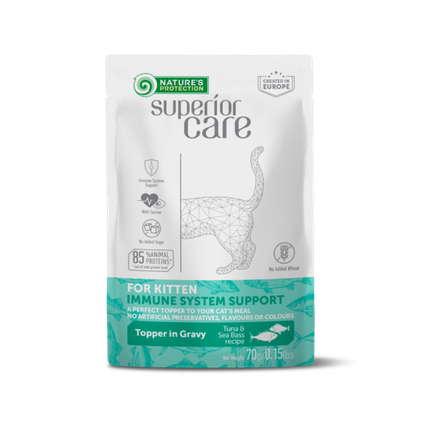 Superior Care Cat, KITTEN Immune system, Tonnikala & Meriahven, 24x70g