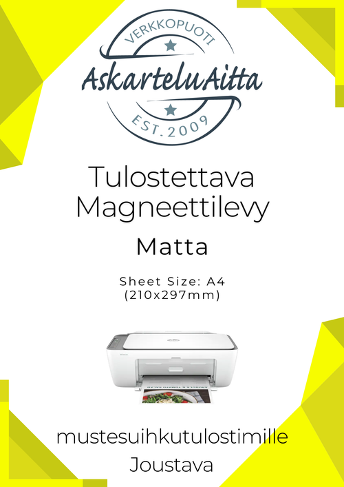Magneettilevy Tulostettava A4