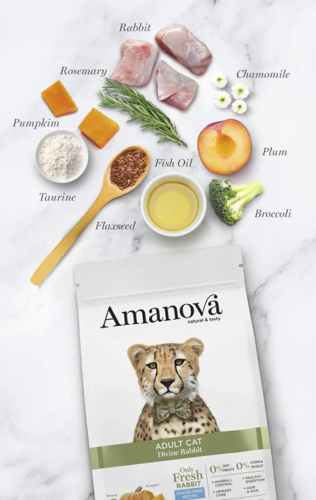 Amanova Cat Adult Kani & Kurpitsa Viljaton 1,5kg