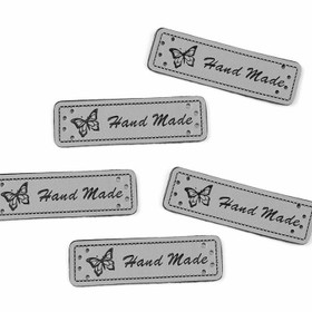 Handmade -merkit harmaa