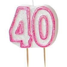 40-vuotis-synttärikynttilä