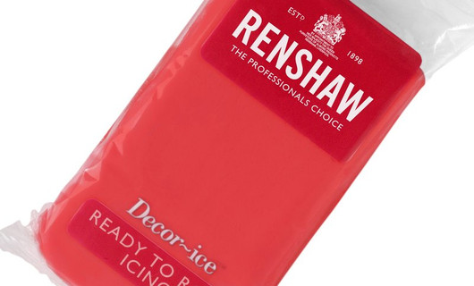 Renshaw sokerimassa, punainen, 250gr