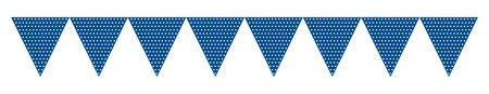 Lippunauha, polkadots, sininen, 2,75m