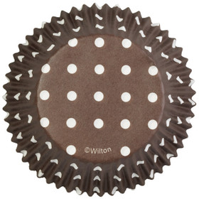 Muffinivuoka, dotty, ruskea, 75kpl