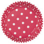 Muffinivuoka, dotty, punainen, 75kpl
