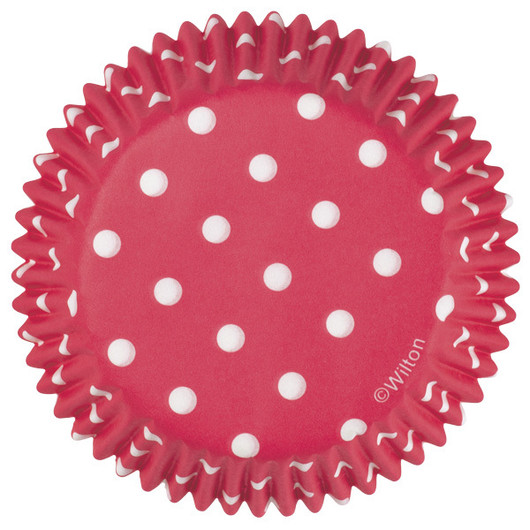 Muffinivuoka, dotty, punainen, 75kpl