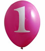 Ilmapallot, 1-vuotta, pinkit