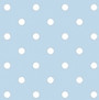 Kahviservetti, dots, vaaleansininen