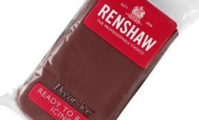 Renshaw sokerimassa, suklaanruskea, 250gr