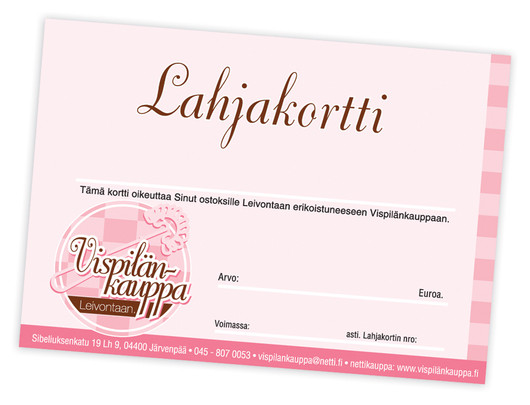 Lahjakortti  20 euroa