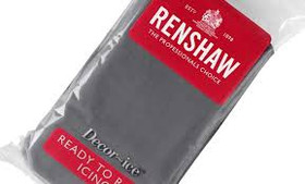 Renshaw sokerimassa, harmaa, 250gr