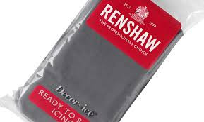 Renshaw sokerimassa, harmaa, 250gr