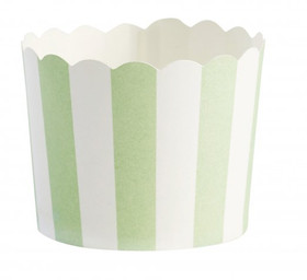 Muffinivuoka, mini, vihreävalkoinen