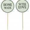 Home made, With love, vaaleanvihreä,12kpl