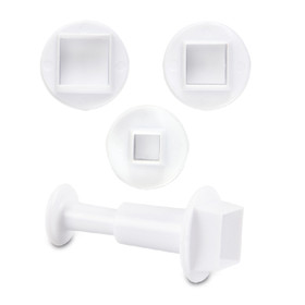 UUTUUSTUOTE:Koristelumuotit, neliöt,3kpl