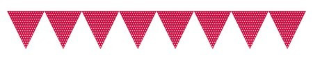Lippunauha, polkadots, punainen, 2,75m
