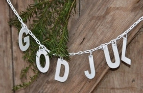 God jul-ketju, valkoinen, 105cm