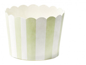 Muffinvuoka, keskikoko, vaaleanvihreä/valkoinen
