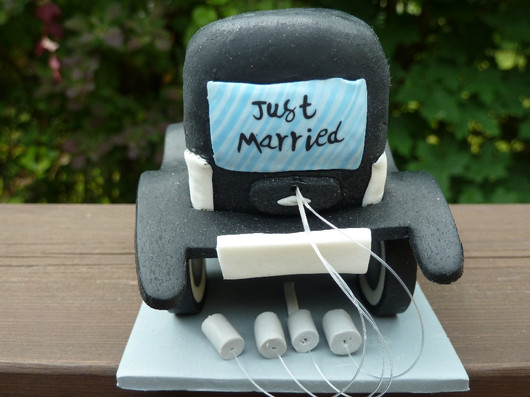 Hääkoriste, hääauto 'Just Married'