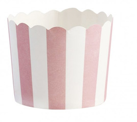 Muffinivuoka, ISO, pinkkivalkoinen