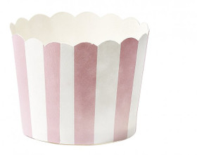Muffinivuoka, keskikoko, pinkkivalkoinen
