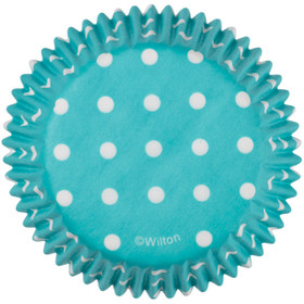 Muffinivuoka, dotty, turkoosi, 75kpl