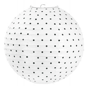 Riisipaperipallo, 30,5cm, pienet mustat pilkut
