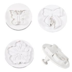 Kukka-,perhonen-,rusetti-muotti, 3kpl