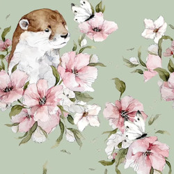 80cm pala Saukon loiskahdus-luomutrikoo  vaaleanvihreä 