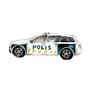 Poliisi -silityskuva pelkkä auto