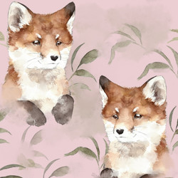 Ketunpoika -luomutrikoo vaaleanpunainen