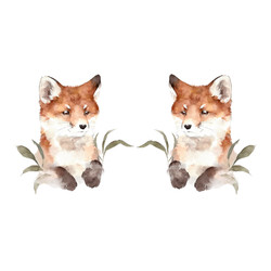 2 kpl Ketunpoika-silityskuva mini