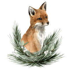 Havumetsän kettu -silityskuva