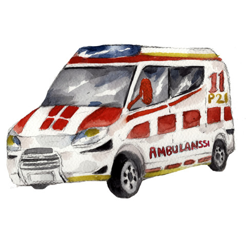 Ambulanssi-silityskuva