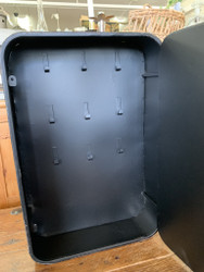 Upea, metallinen avainkaappi, tehdastyylinen, 9 koukkua avaimille