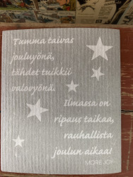 Jouluinen tiskirätti, ekologinen siivousliina by More Joy, erilaisia  