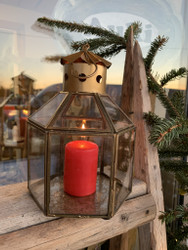 Kaunis vanhanoloinen kynttilälyhty 