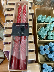 Countryfield spiraali kruunukynttilät, 2 kpl pakkaus