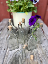 Vanha lääkepullo, kirkas apteekkipullo 100 ml