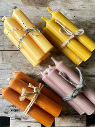 Pätkäkynttilä, lyhyt antiikkikynttilä, 4 kpl nippu