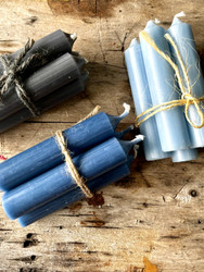 Pätkäkynttilä, lyhyt antiikkikynttilä, 4 kpl nippu